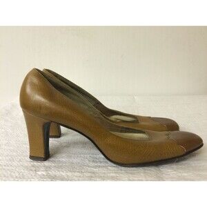 The John Gerber Co MEMPHIS Customcraft Vintage brown Leather Shoes Size 8.5AAAA